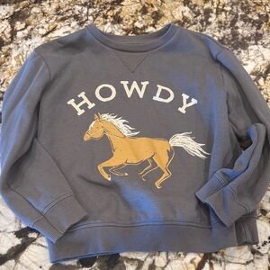 Gray Howdy Kids Sweatshirt